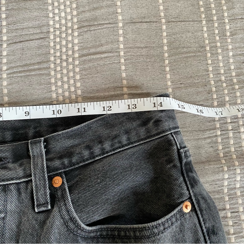Levi’s 501 ‘90s Ankle Faded Black 100% Cotton Denim Jeans Straight 26 x 27 - Picture 9 of 11